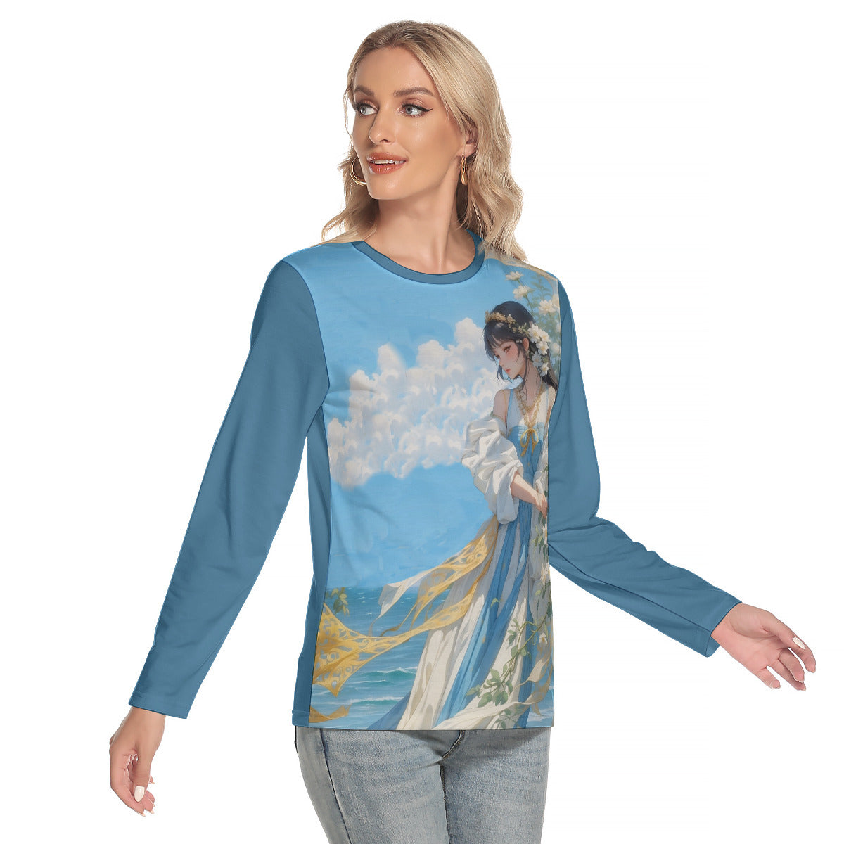 Fantasy 172a -- Women's O-neck Long Sleeve T-shirt