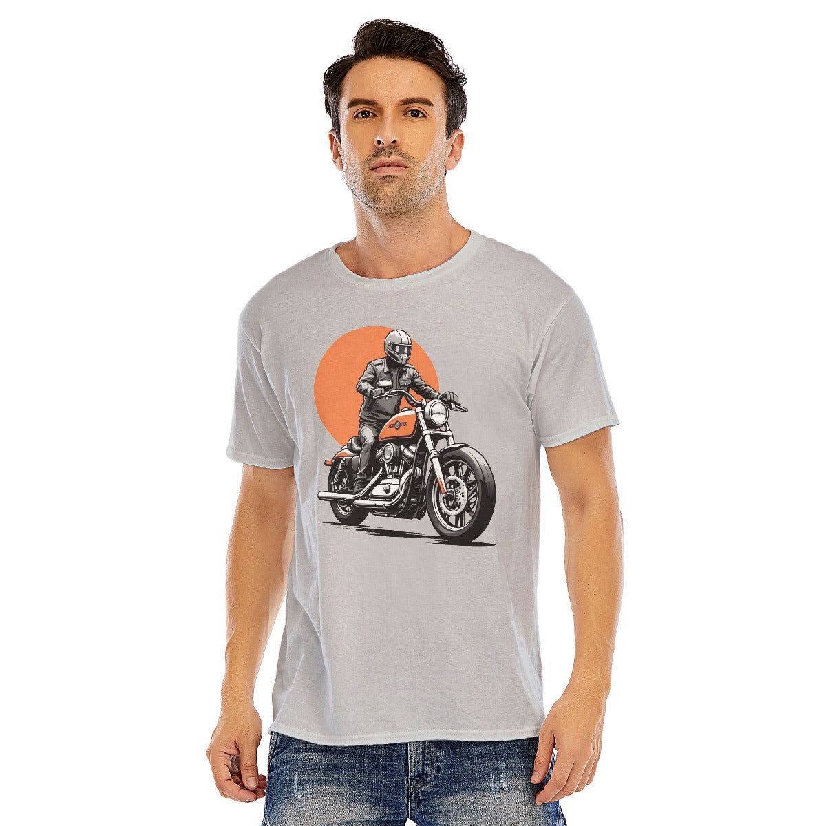 Motorcycle 106 -- Unisex O-neck Short Sleeve T-shirt