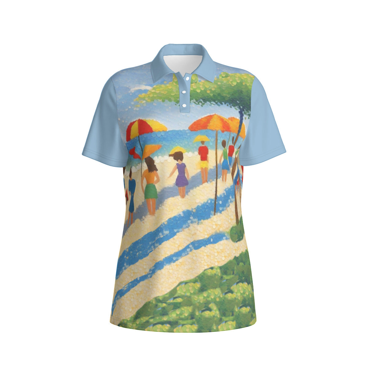 The Beach -- Women's Polo Collar Jersey