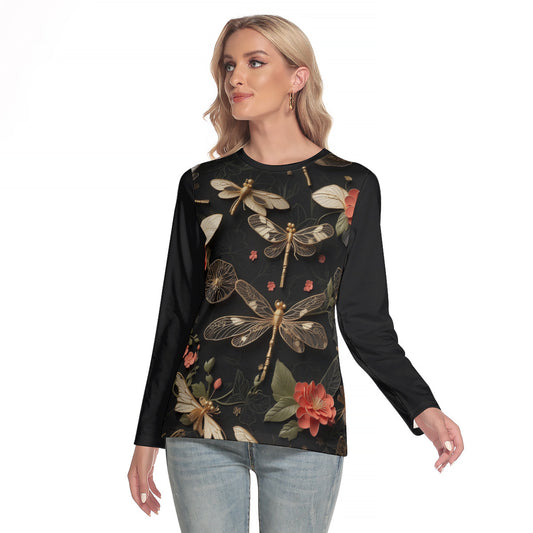 Dragonfly -- Women's O-neck Long Sleeve T-shirt