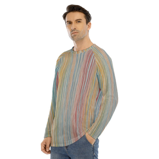 Stripes 102 -- Men's Long Sleeve T-shirt With Raglan Sleeve