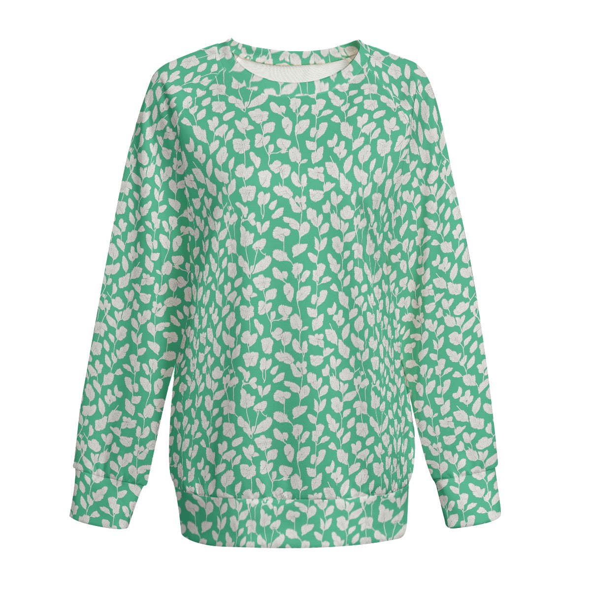 Mint Leaves -- Women's Sweatshirt With Raglan Sleeve | Interlock