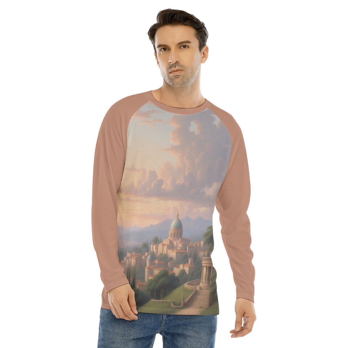 Janiculum Hill 103 -- Men's Long Sleeve T-shirt With Raglan Sleeve