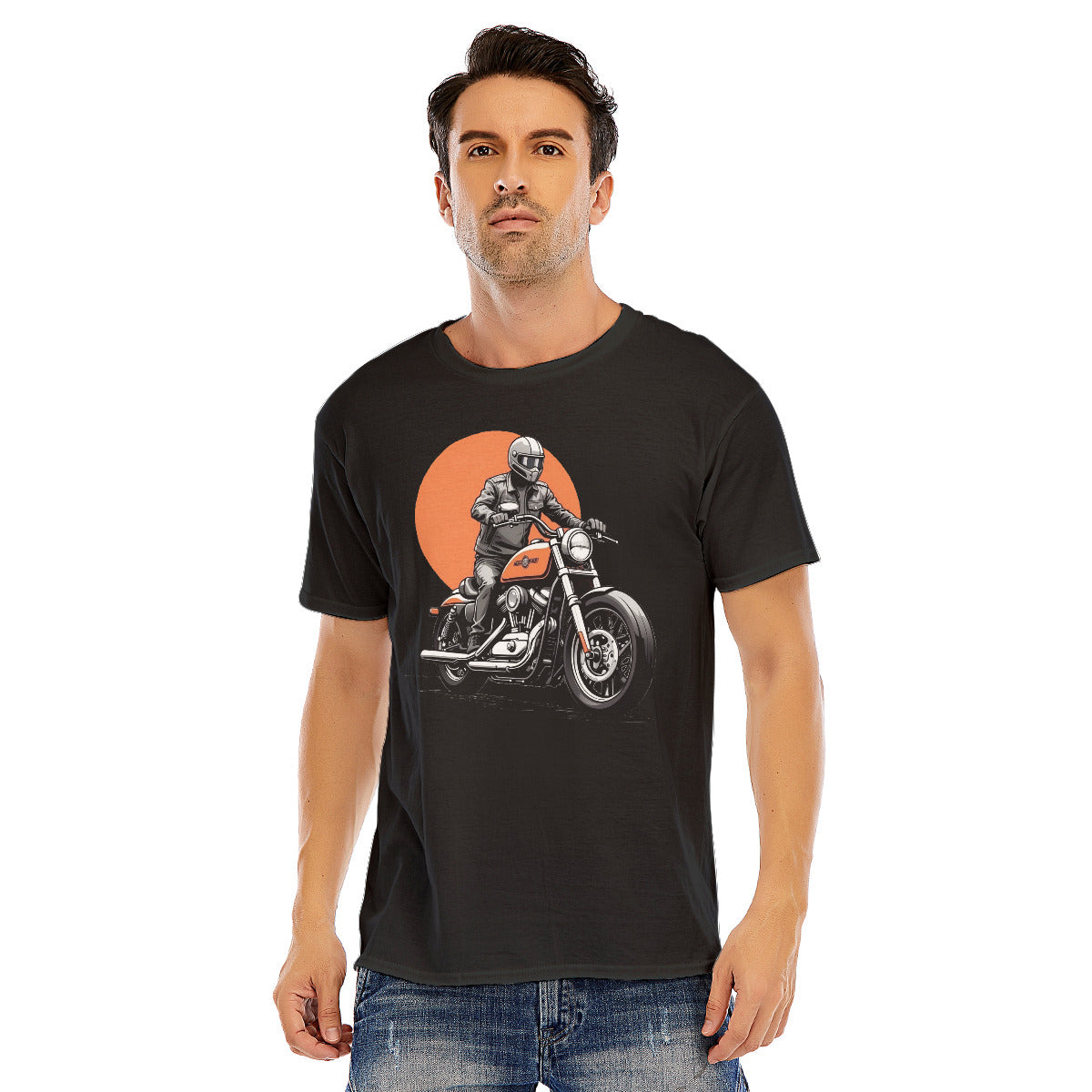 Motorcycle 106 -- Unisex O-neck Short Sleeve T-shirt