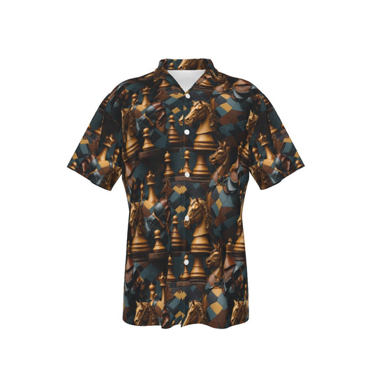 Chess -- Men's Hawaiian Shirt With Pocket