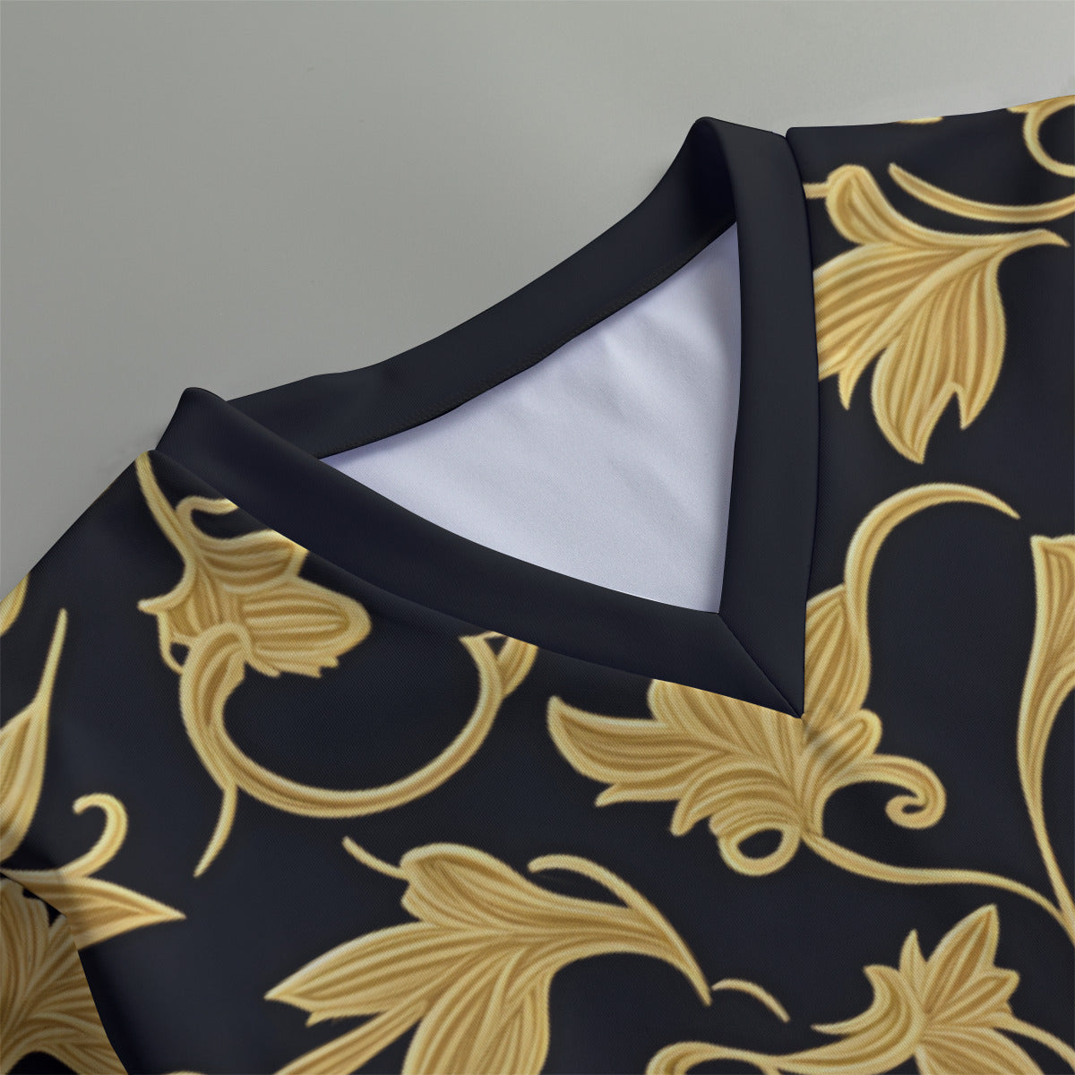 Gold -- Men's V-neck Sweatshirt With Long Sleeve