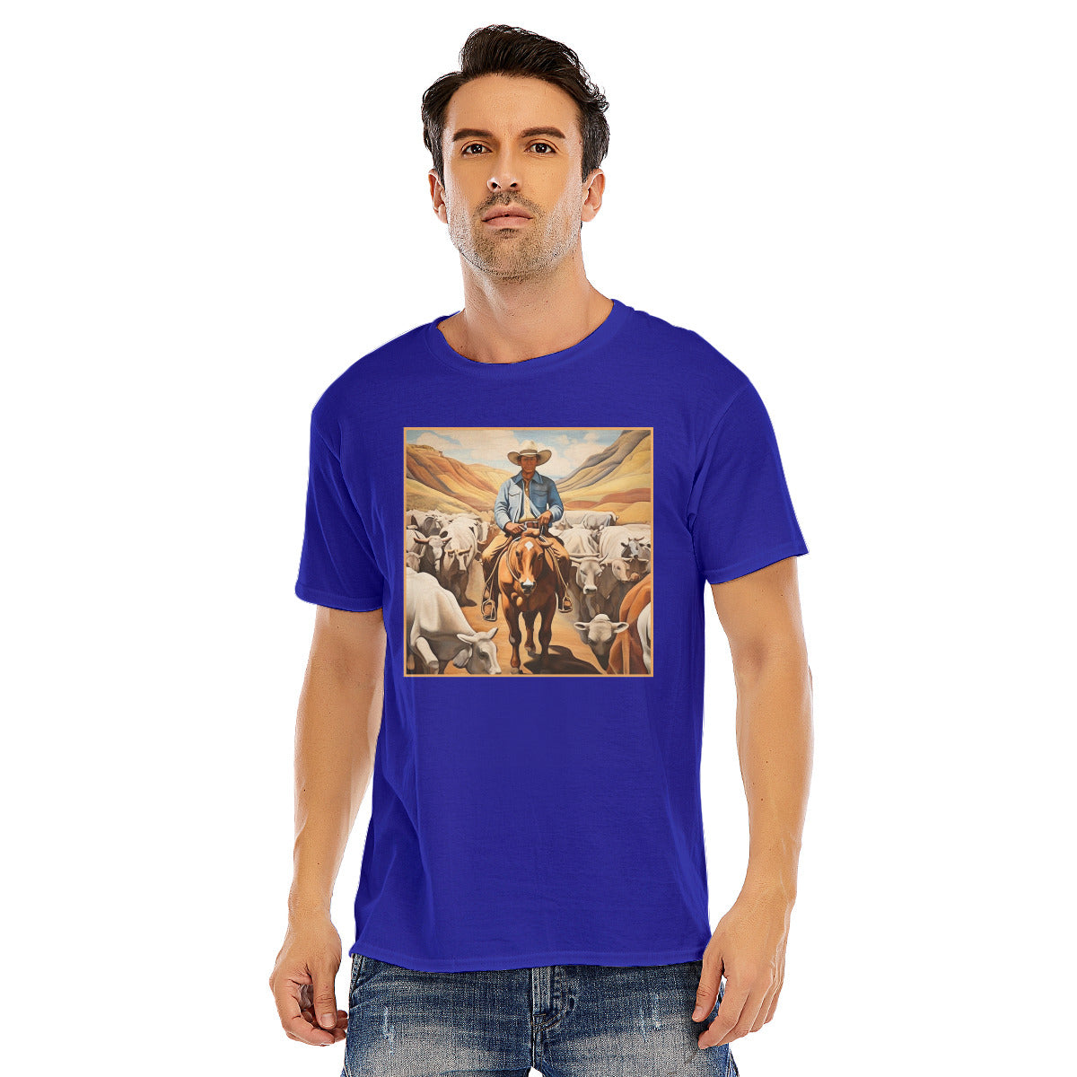 Cowboy 107 -- Unisex O-neck Short Sleeve T-shirt