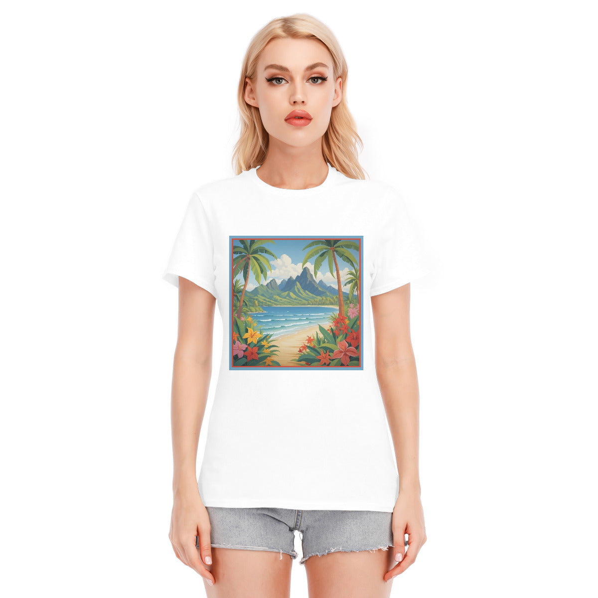 Tahiti 102 -- Unisex O-neck Short Sleeve T-shirt