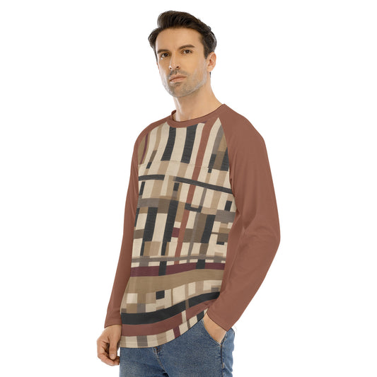 Abstract 101 -- Men's Long Sleeve T-shirt With Raglan Sleeve