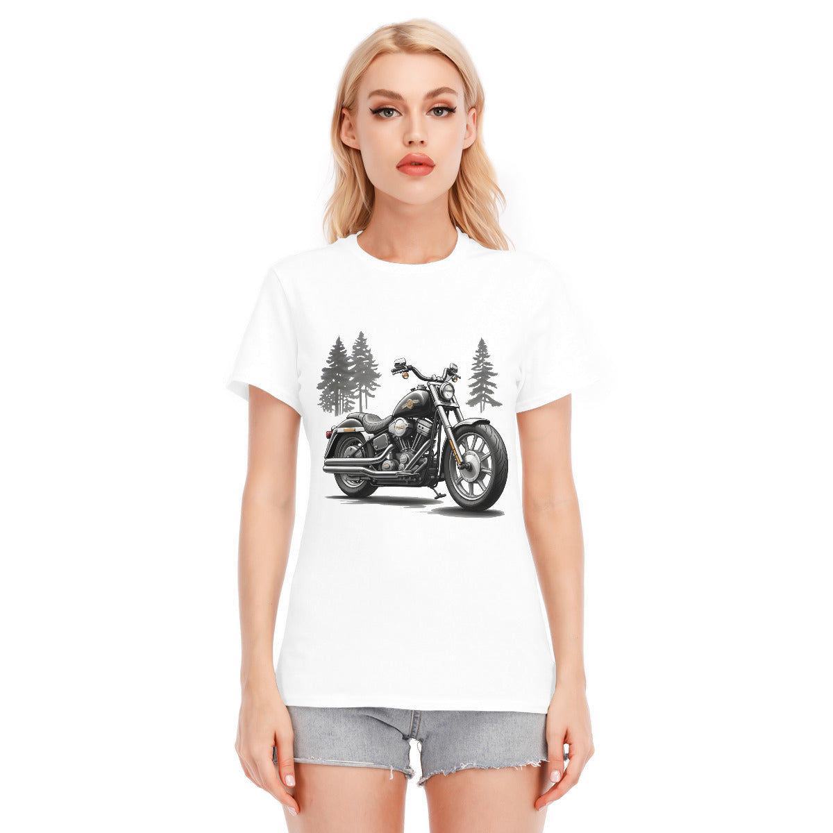 Motorcycle 108 -- Unisex O-neck Short Sleeve T-shirt