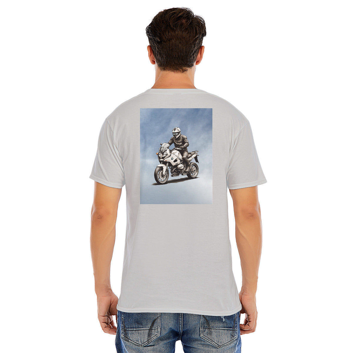 Motorcycle 132 -- Unisex O-neck Short Sleeve T-shirt