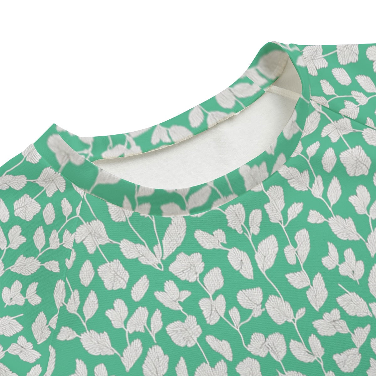 Mint Leaves -- Women's Sweatshirt With Raglan Sleeve | Interlock