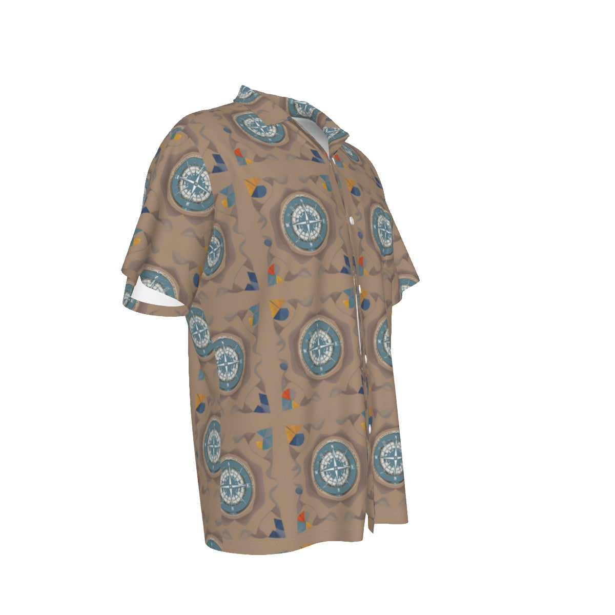 Compass -- Men's Hawaiian Shirt With Pocket