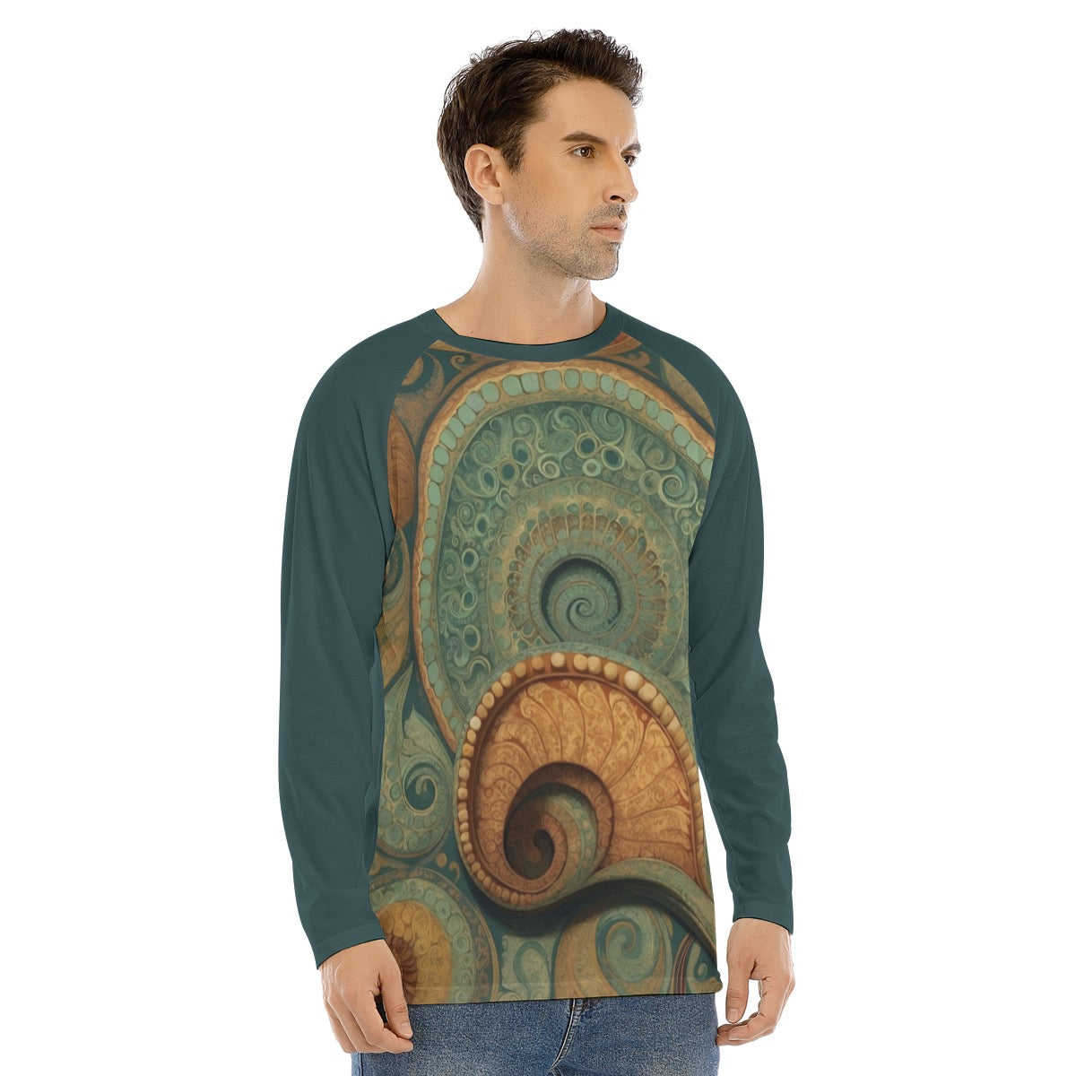 Paisley 106 -- Men's Long Sleeve T-shirt With Raglan Sleeve