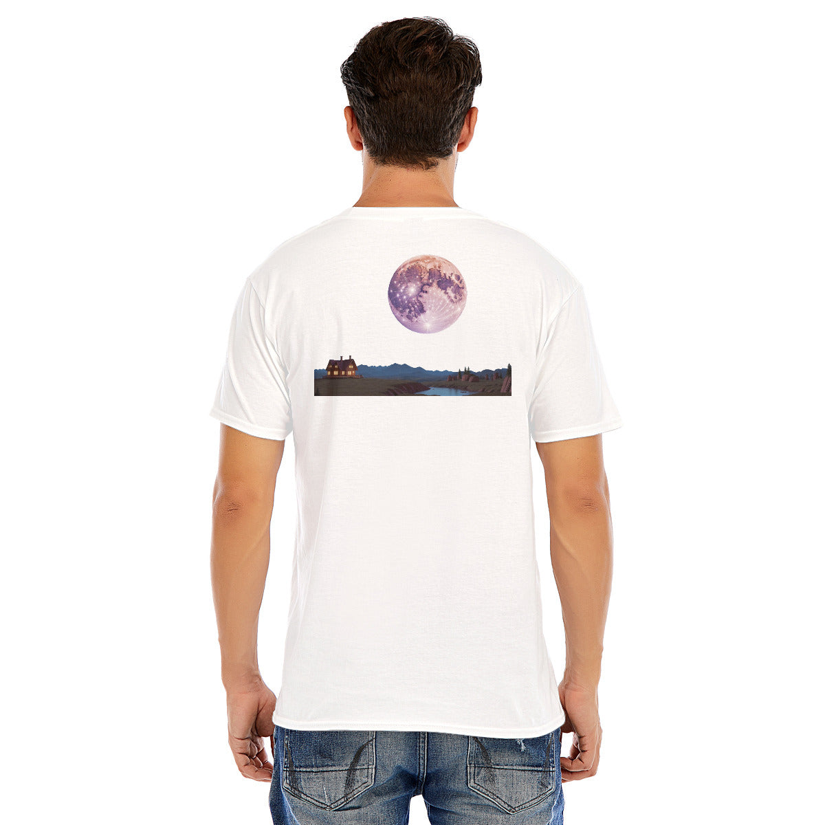 Full Moon 102 --Unisex O-neck Short Sleeve T-shirt