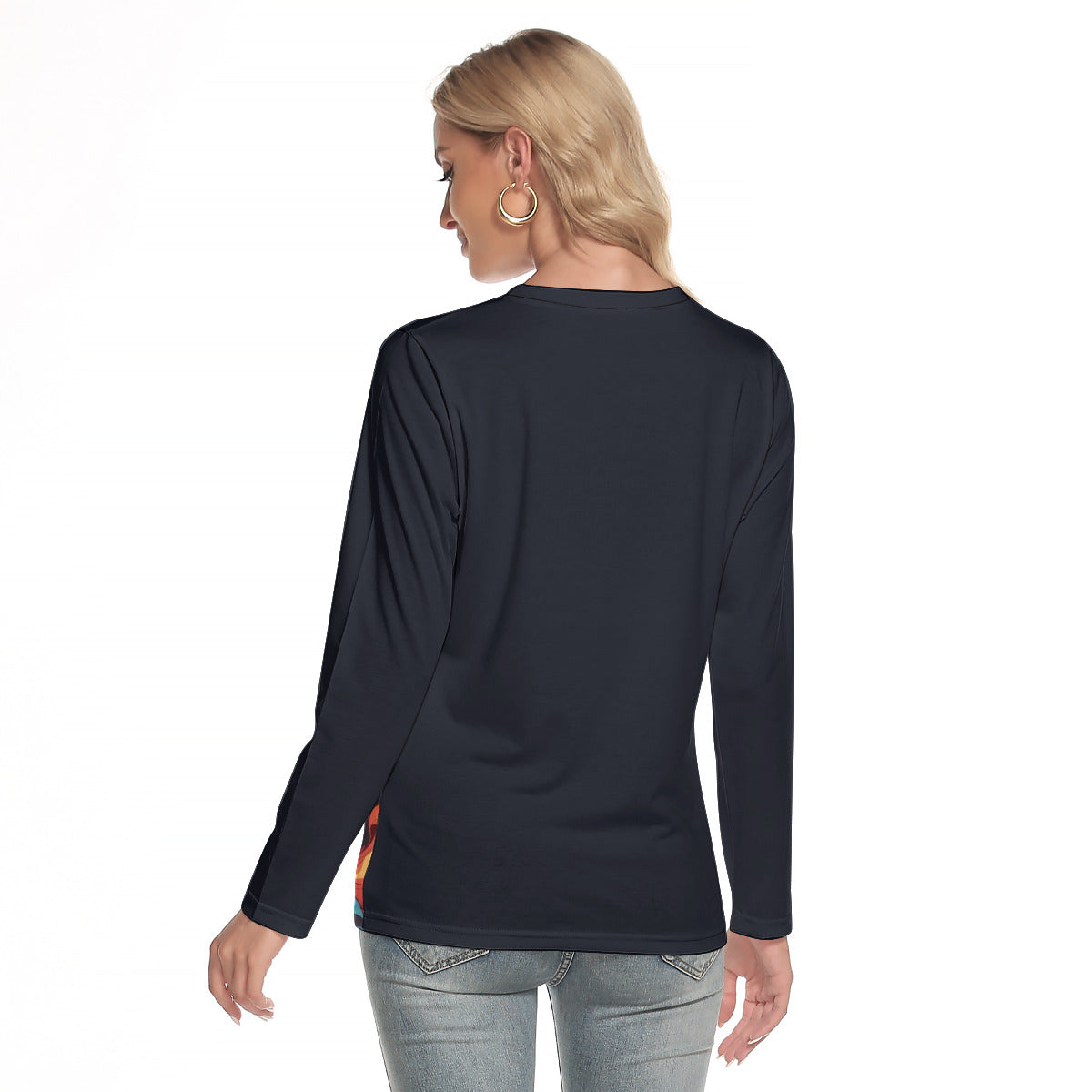 Fantacy Flames -- Women's O-neck Long Sleeve T-shirt