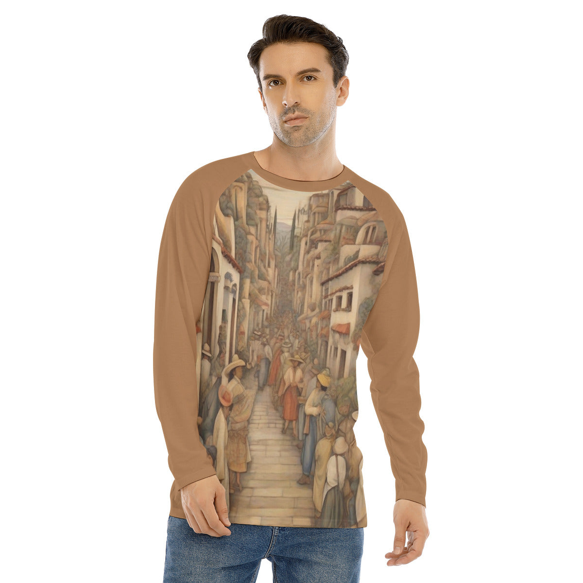 Camino Real 103 -- Men's Long Sleeve T-shirt With Raglan Sleeve