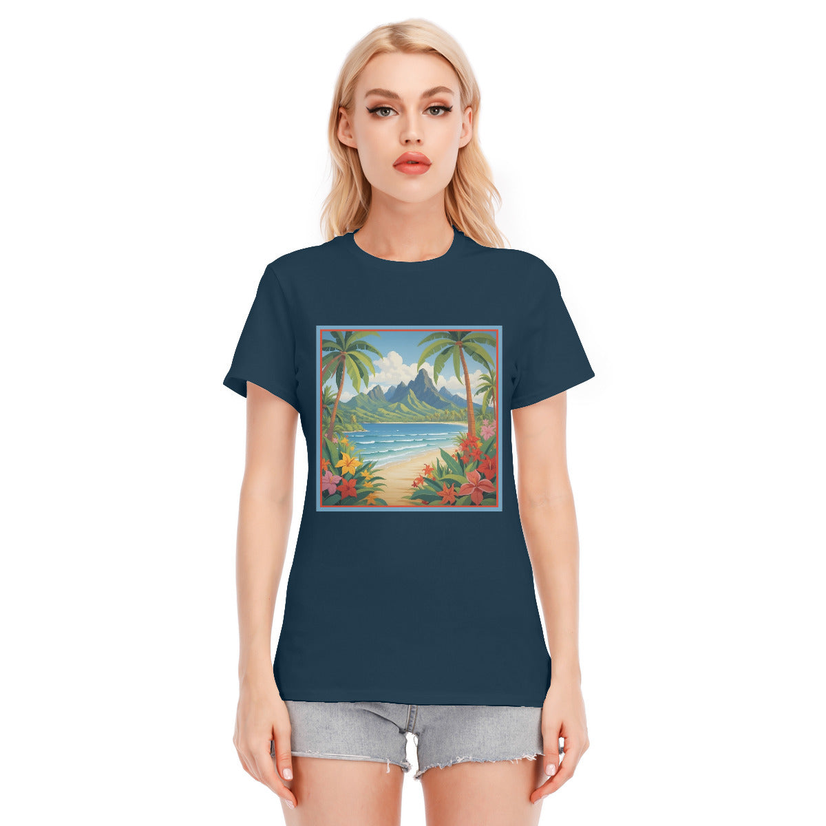 Tahiti 102 -- Unisex O-neck Short Sleeve T-shirt