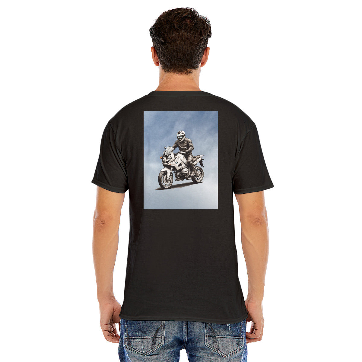 Motorcycle 132 -- Unisex O-neck Short Sleeve T-shirt