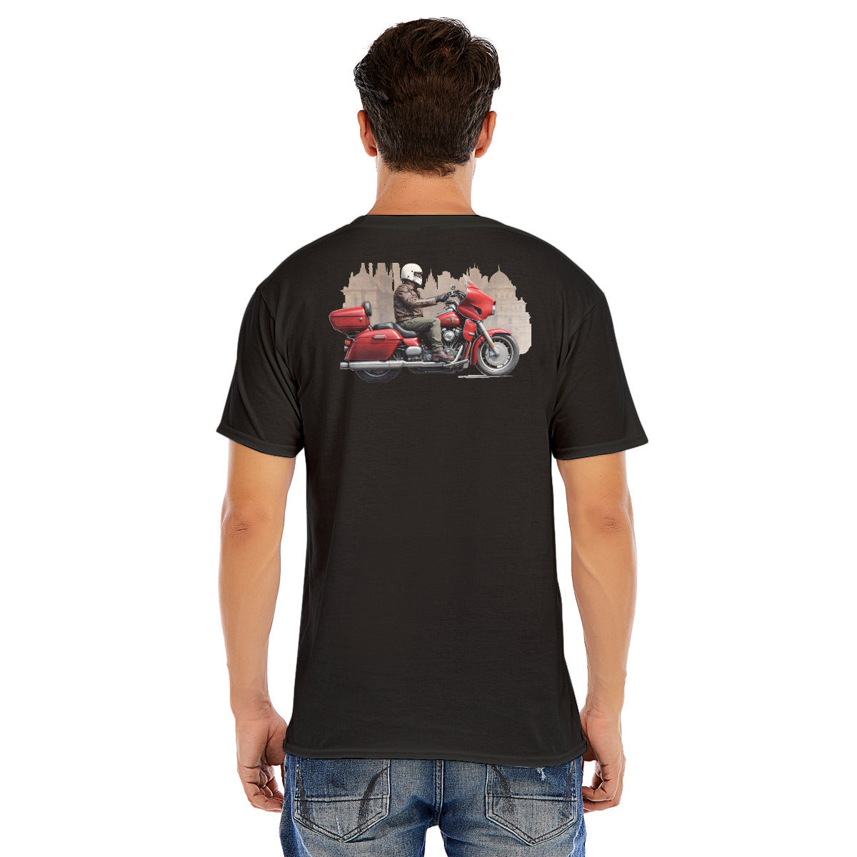 Motorcycle 122 -- Unisex O-neck Short Sleeve T-shirt