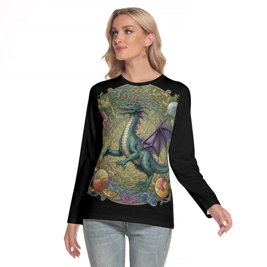 Dragon 101 -- Women's O-neck Long Sleeve T-shirt