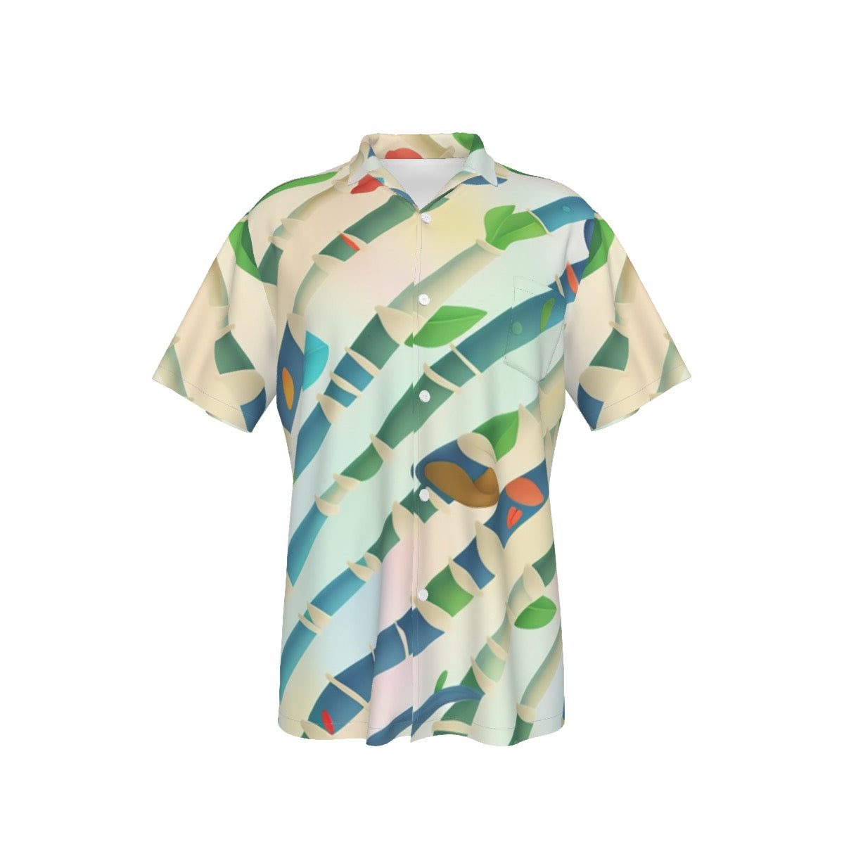 Bamboo -- Men's Hawaiian Shirt With Pocket