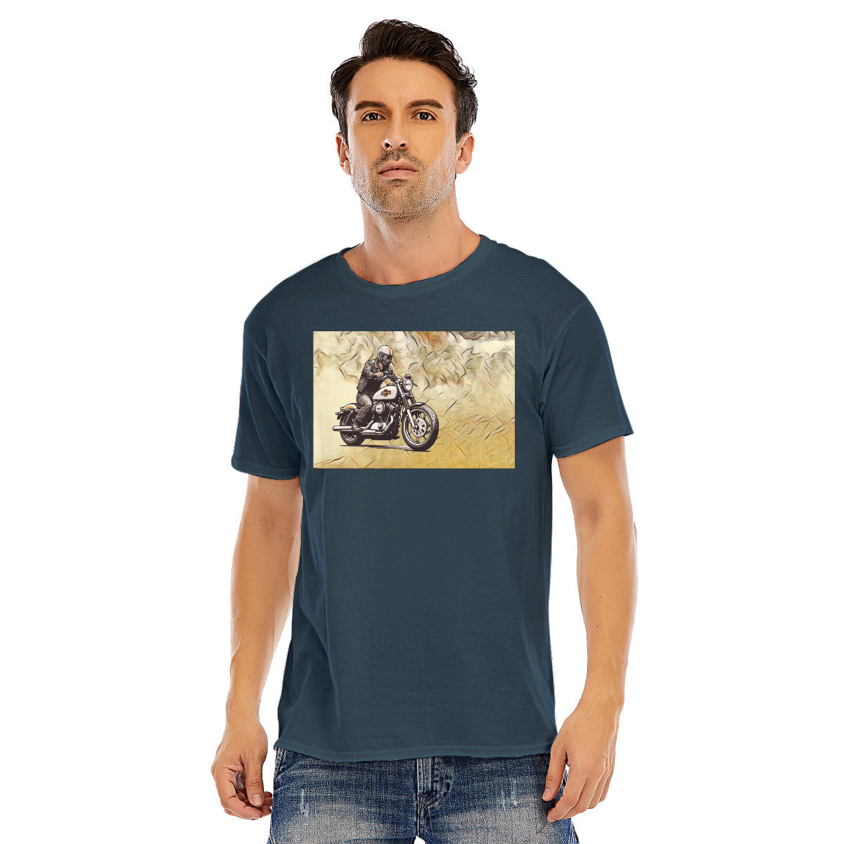 Motorcycle 134 -- Unisex O-neck Short Sleeve T-shirt