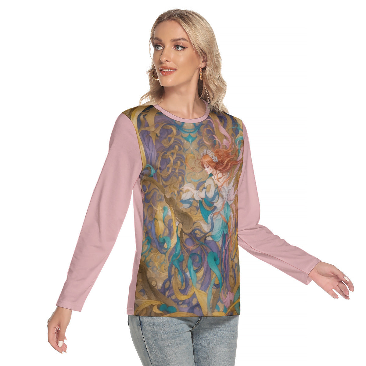 Fantasy Dancer -- Women's O-neck Long Sleeve T-shirt