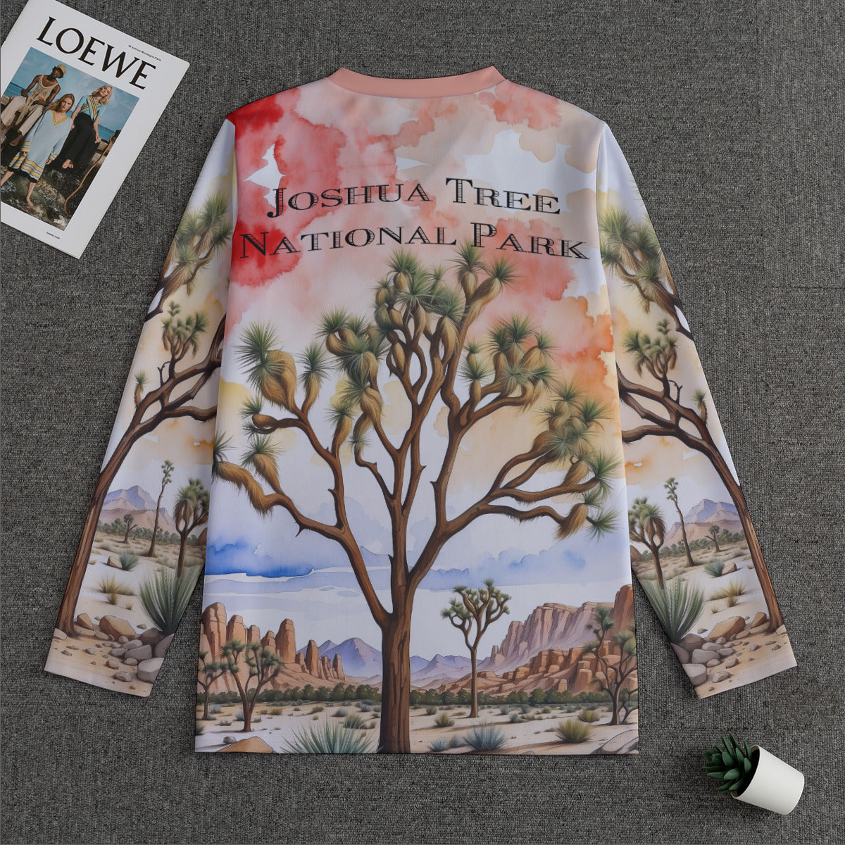 Joshua Tree Nat'l Park -- Men's V-neck Sweatshirt With Long Sleeve