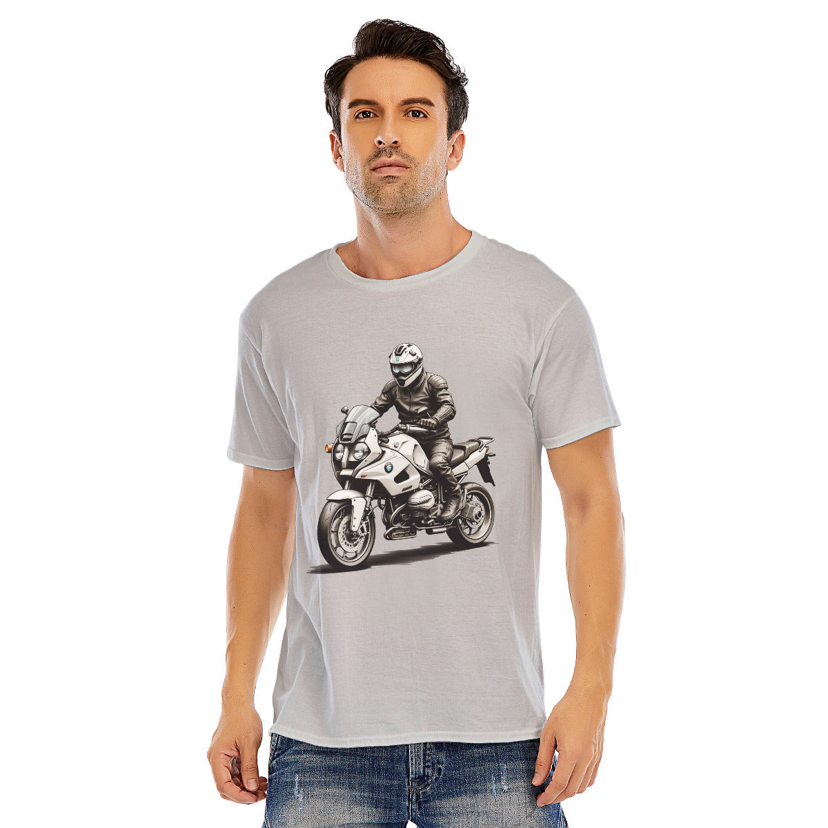 Motorcycle 104 -- Unisex O-neck Short Sleeve T-shirt