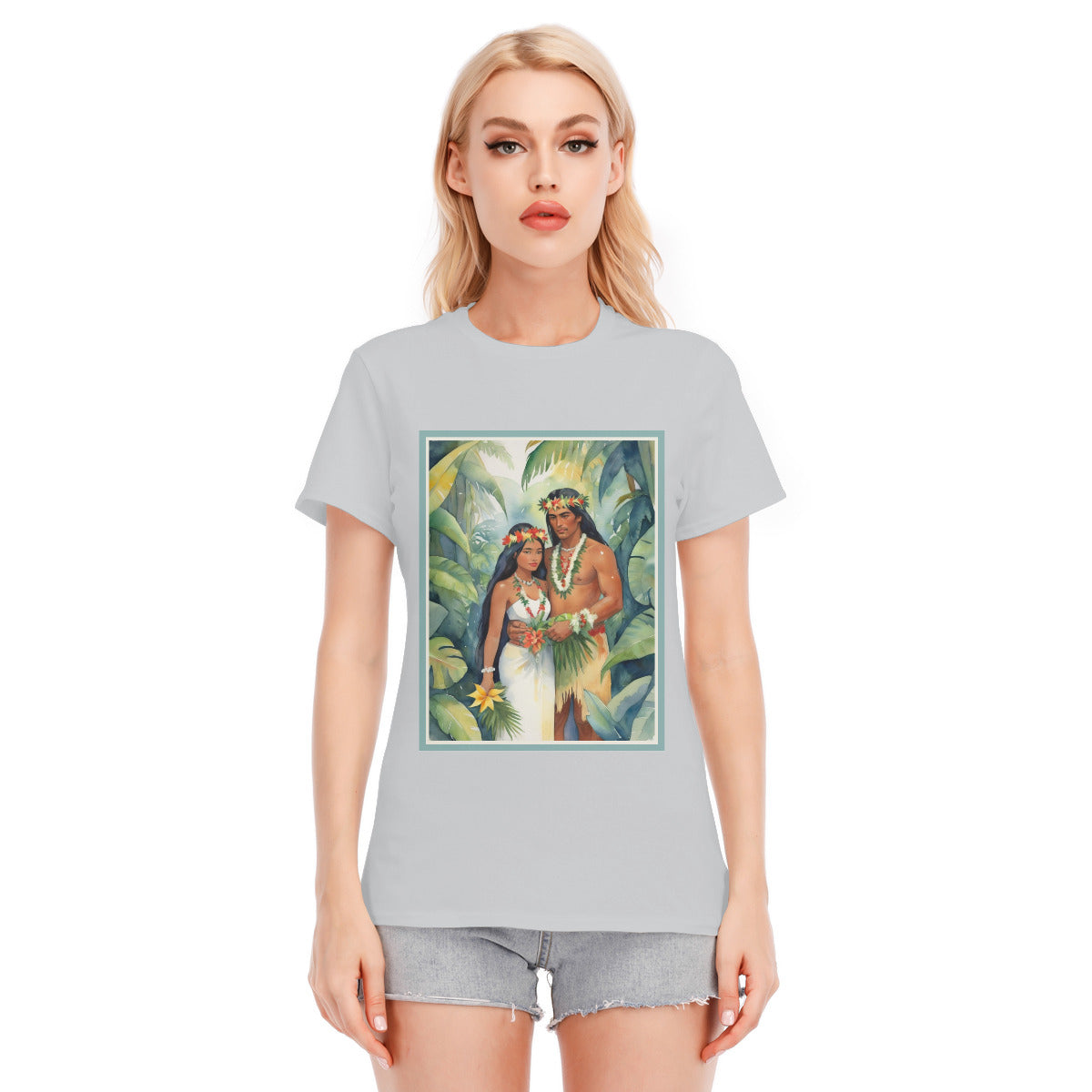 Tahiti Wedding 102 -- Unisex O-neck Short Sleeve T-shirt