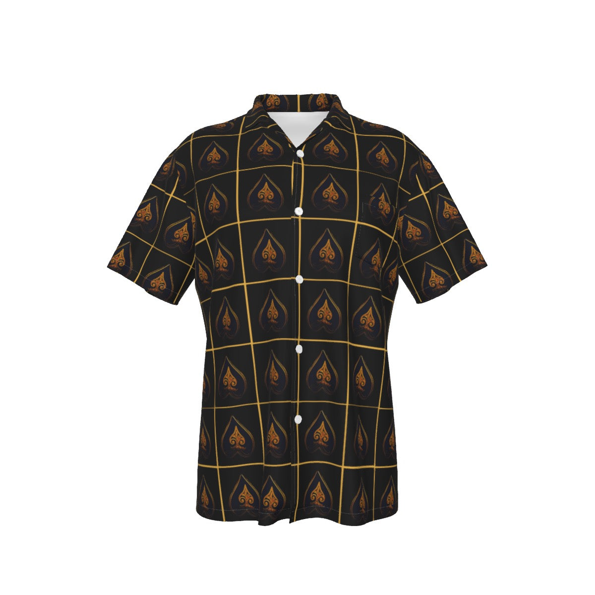 Spades -- Men's Hawaiian Shirt With Pocket