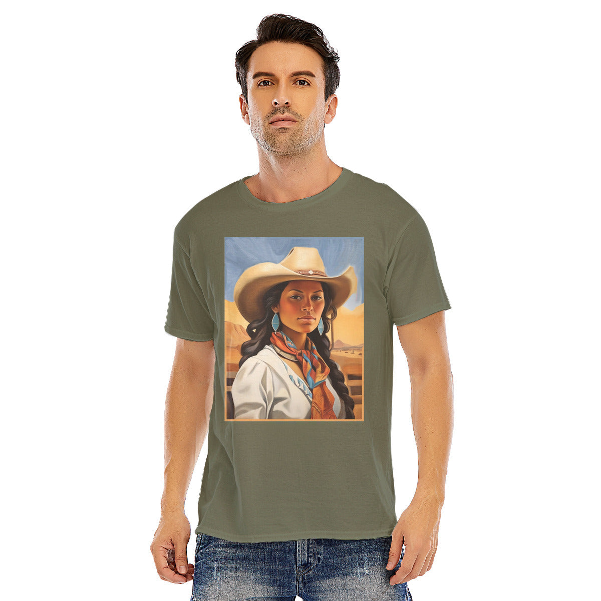 Cowgirl 103 -- Unisex O-neck Short Sleeve T-shirt