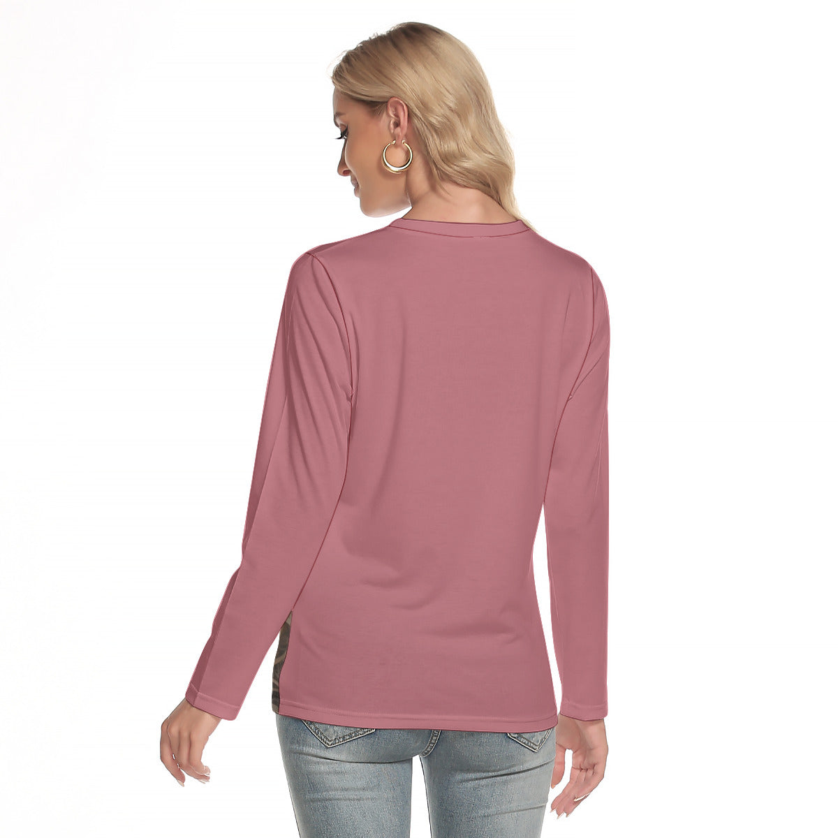 Jade 127 -- Women's O-neck Long Sleeve T-shirt