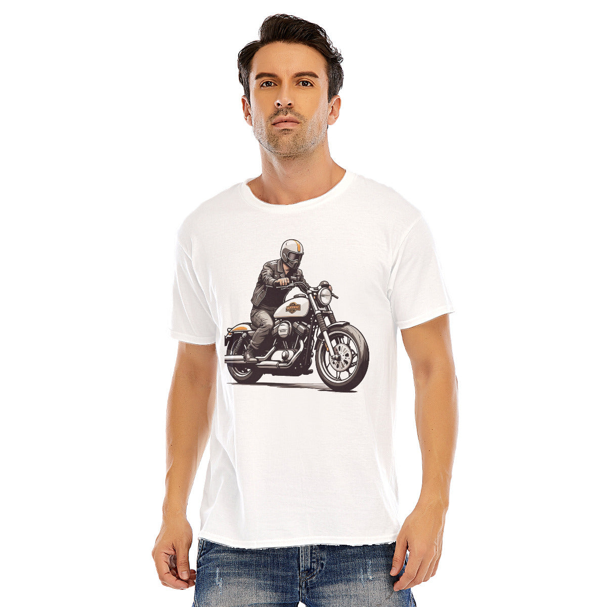 Motorcycle 107 --Unisex O-neck Short Sleeve T-shirt