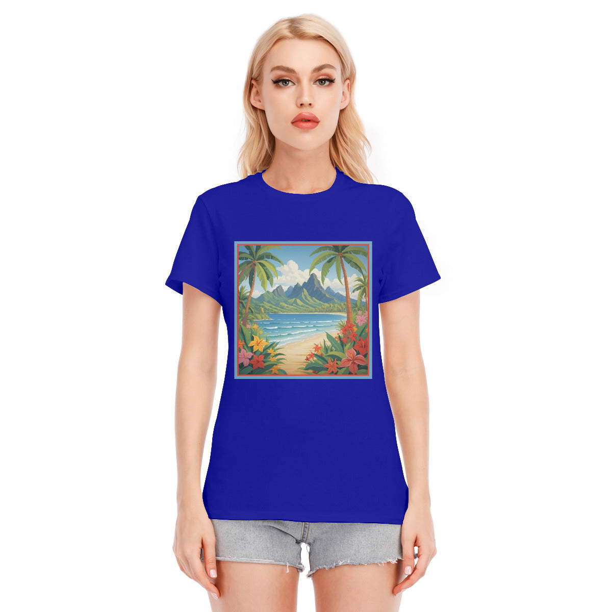 Tahiti 102 -- Unisex O-neck Short Sleeve T-shirt