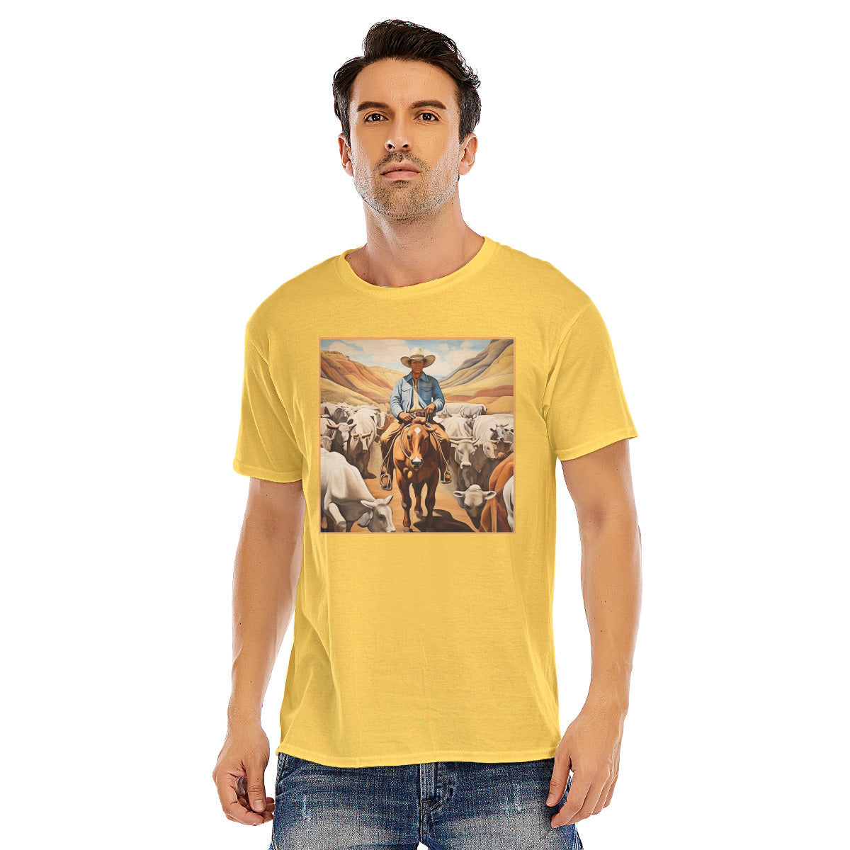 Cowboy 107 -- Unisex O-neck Short Sleeve T-shirt