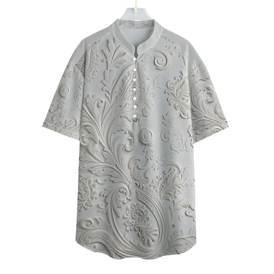 Paisley WOW -- Men's Henley Short Sleeve Shirt