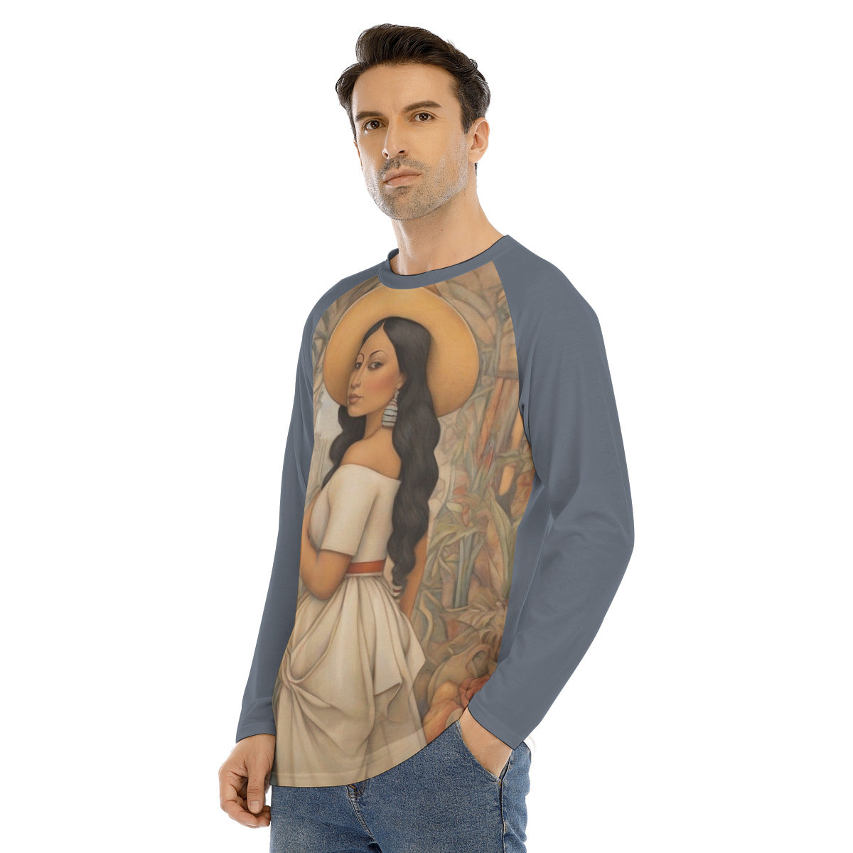 Camino Real 104 -- Men's Long Sleeve T-shirt With Raglan Sleeve