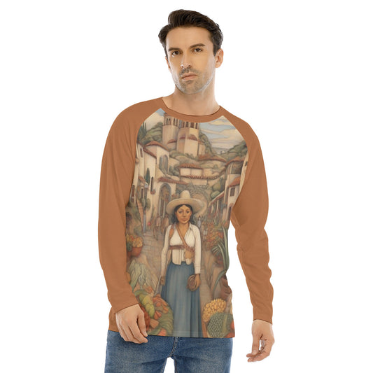 Camino Real 102 -- Men's Long Sleeve T-shirt With Raglan Sleeve