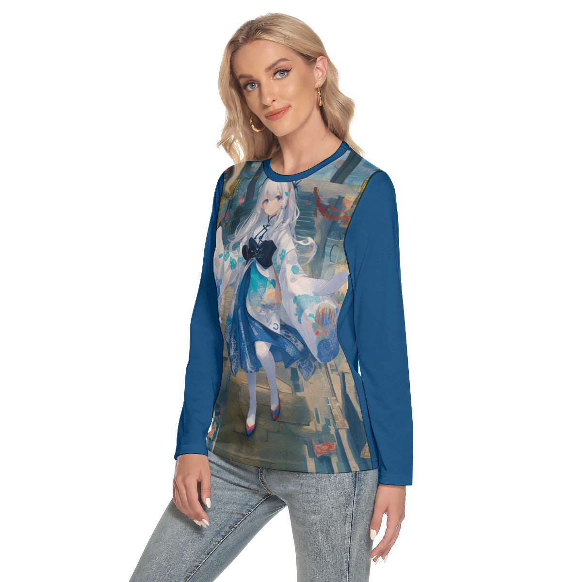 Shanghai Fantasy -- Women's O-neck Long Sleeve T-shirt