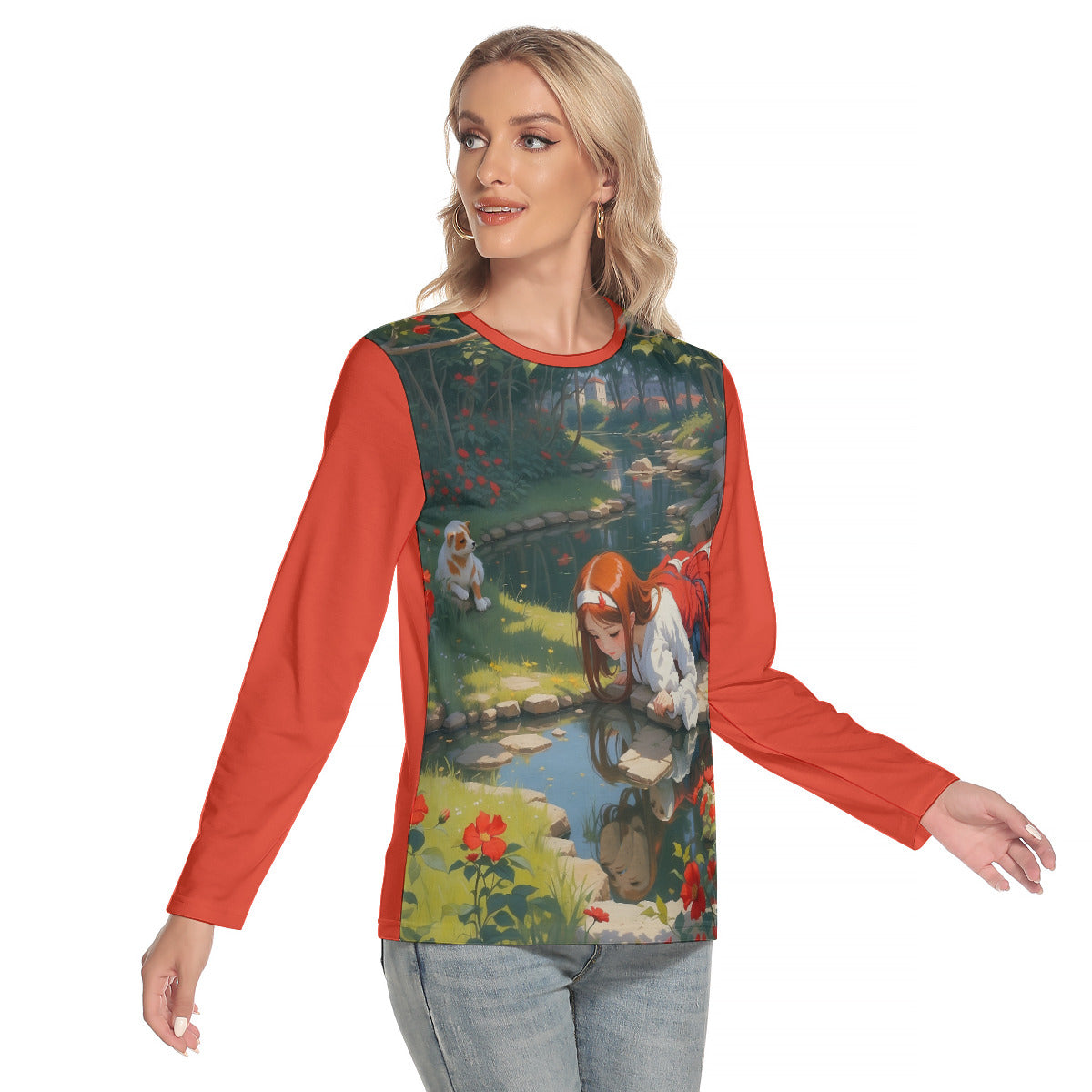 Fantasy 176 -- Women's O-neck Long Sleeve T-shirt