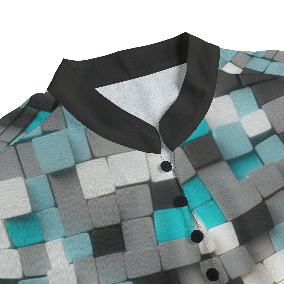 Blocks -- Men's Henley Short Sleeve Shirt