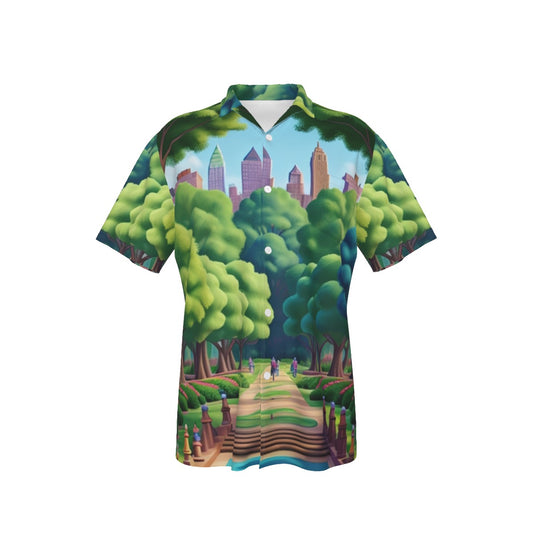Central Park -- Men's Hawaiian Shirt With Pocket