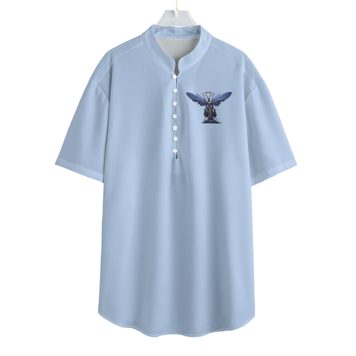 Sphnix Butterfly -- Men's Henley Short Sleeve Shirt