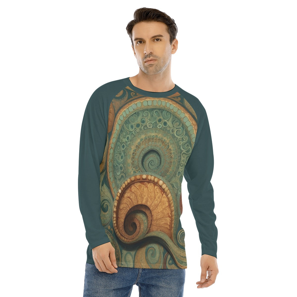 Paisley 106 -- Men's Long Sleeve T-shirt With Raglan Sleeve