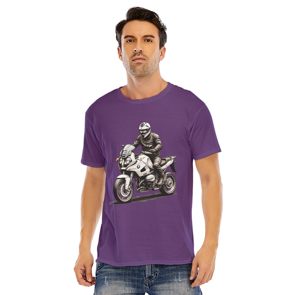 Motorcycle 104 -- Unisex O-neck Short Sleeve T-shirt