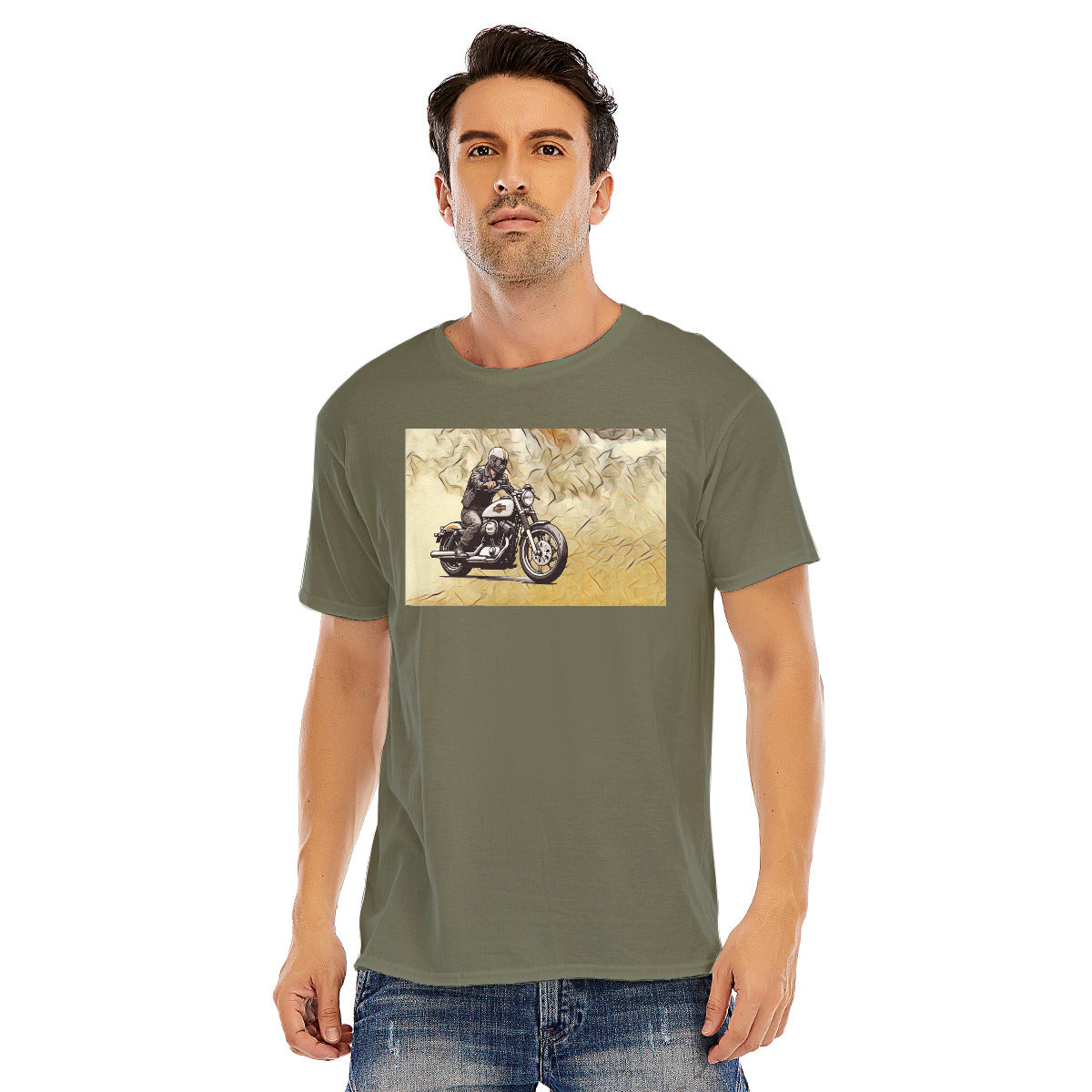 Motorcycle 134 -- Unisex O-neck Short Sleeve T-shirt