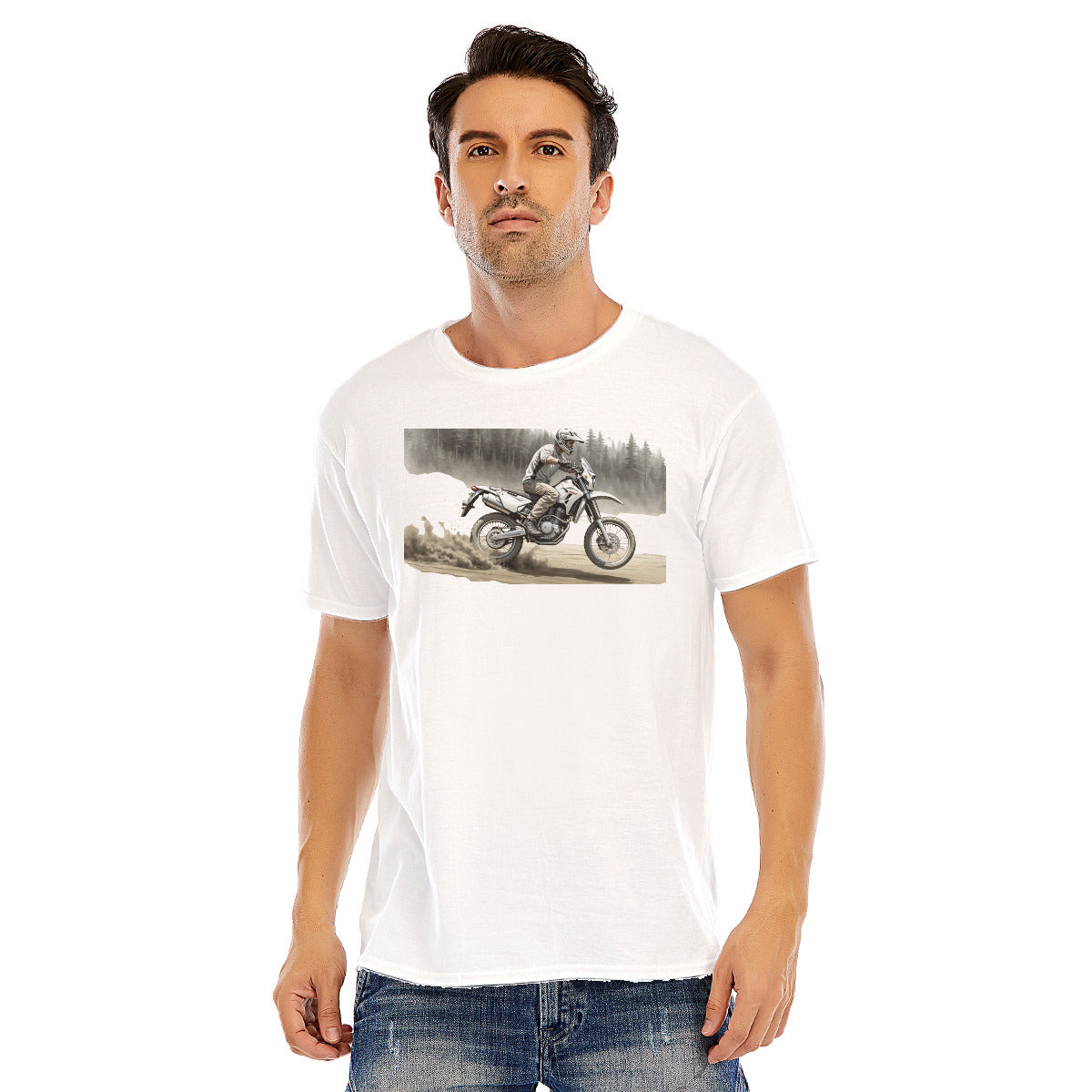 Motorcycle 120 -- Unisex O-neck Short Sleeve T-shirt