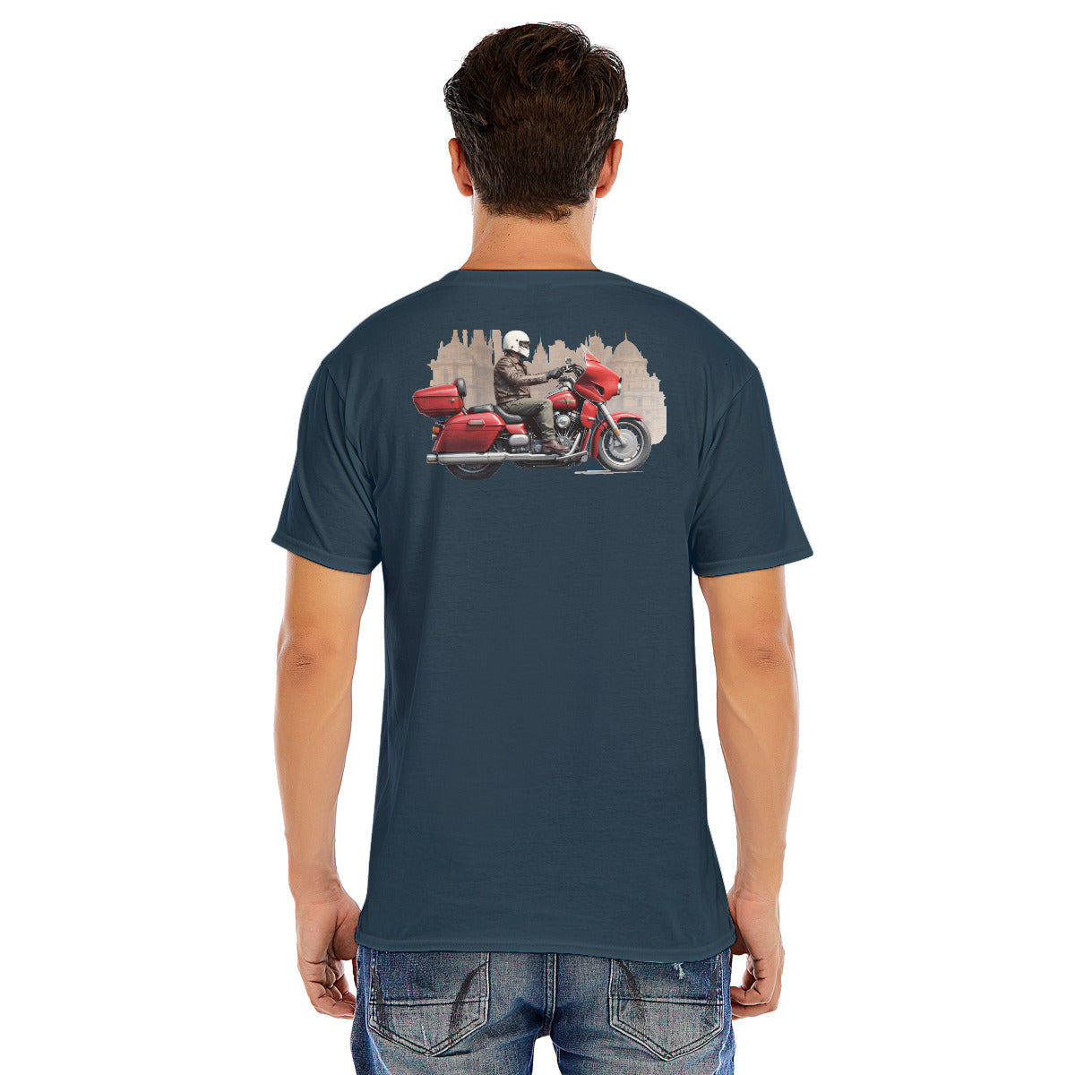 Motorcycle 122 -- Unisex O-neck Short Sleeve T-shirt